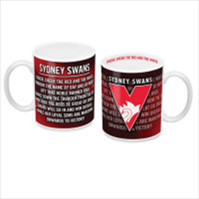 AFL Coffee Mug Team Song Sydney Swans/Product Detail/Mugs