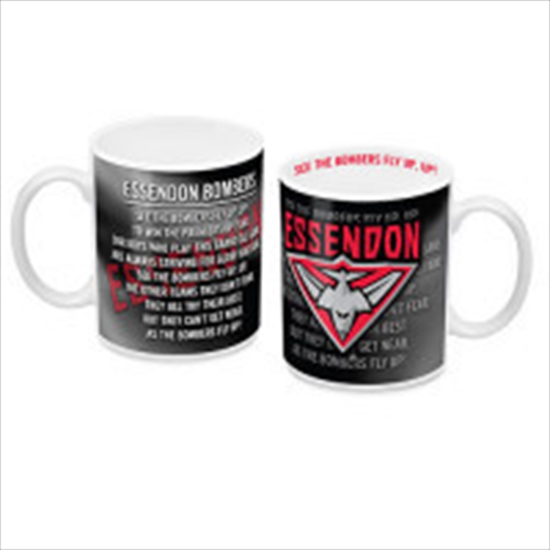 AFL Coffee Mug Team Song Essendon Bombers/Product Detail/Mugs