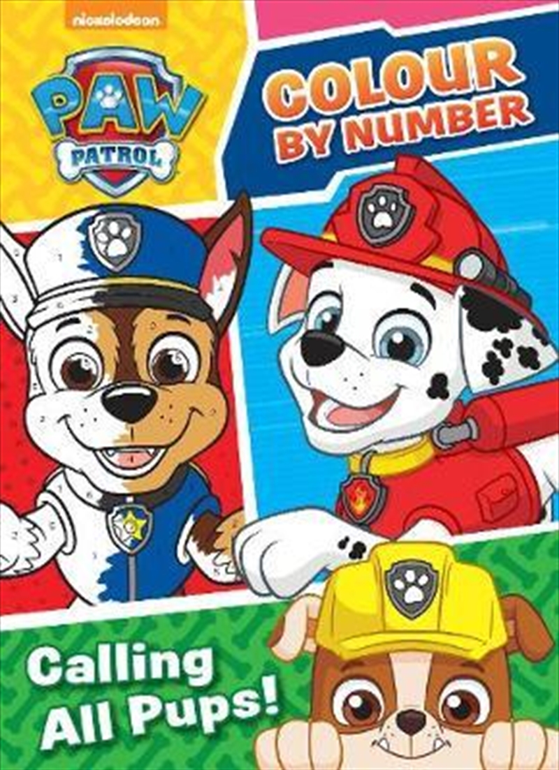 Paw Patrol Colour By Number | Paperback Book