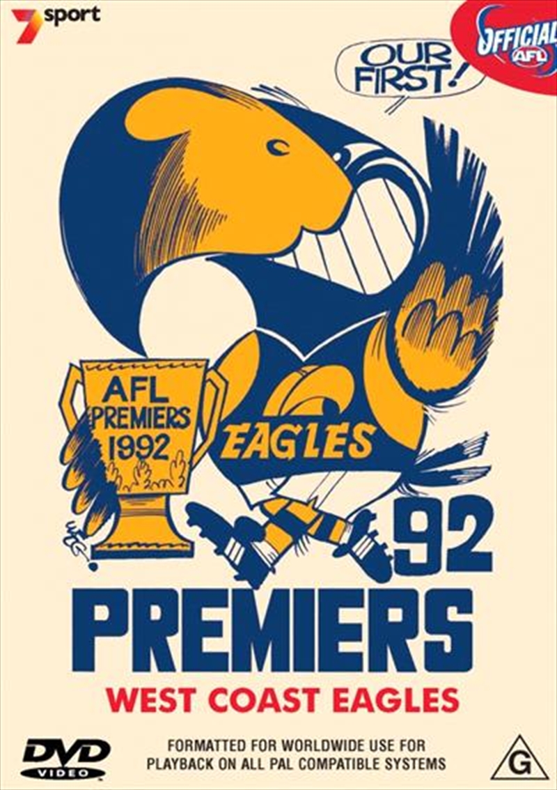 AFL Premiers 1992 - West Coast Eagles/Product Detail/Sport