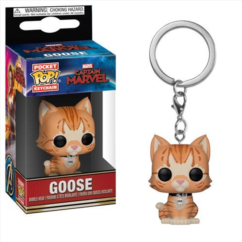 Buy Captain Marvel Goose the Cat Pop Keychain Sanity