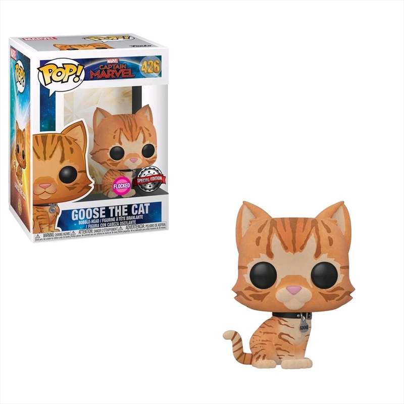 Captain Marvel - Goose the Cat Flocked US Exclusive Pop! Vinyl [RS]/Product Detail/Movies