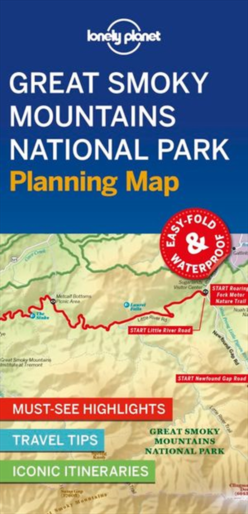 Lonely Planet Travel Guide - 1st Edition Great Smoky Mountains Planning Map/Product Detail/Travel & Holidays