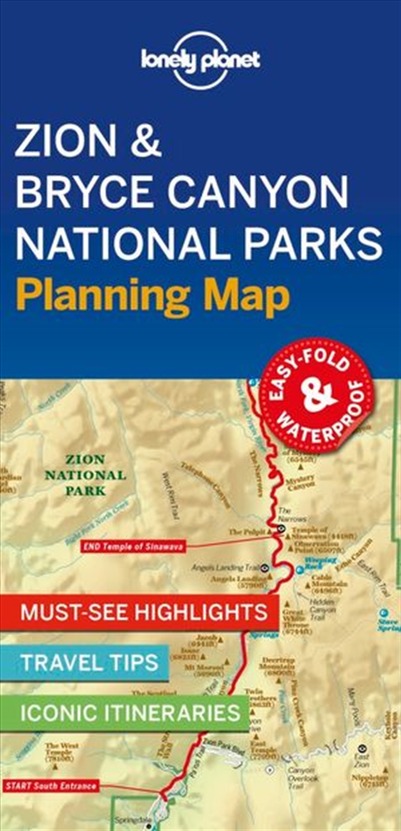 Lonely Planet Travel Guide - 1st Edition Zion & Bryce Canyon National Parks Planning Map/Product Detail/Travel & Holidays