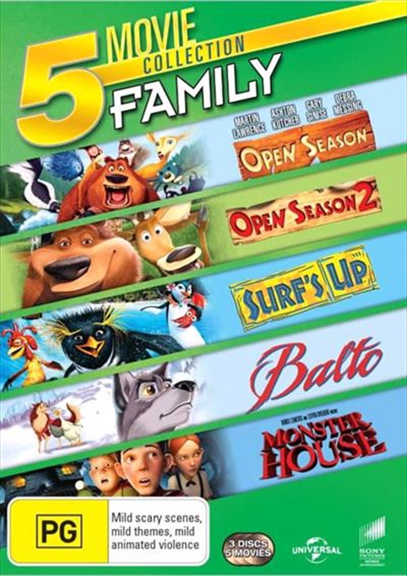 Surf's Up / Balto / Monster House / Open Season / Open Season 2 DVD/Product Detail/Animated