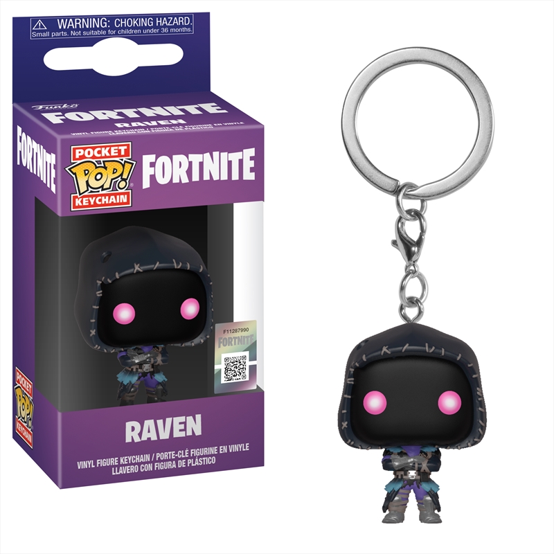 Fortnite - Raven Pop! Keychain	 | Pop Vinyl