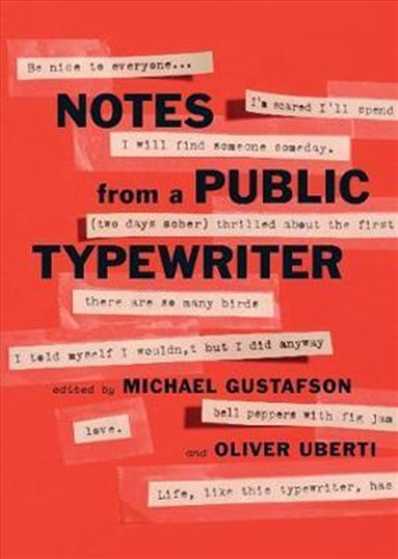 Notes from a Public Typewriter/Product Detail/Adult Books