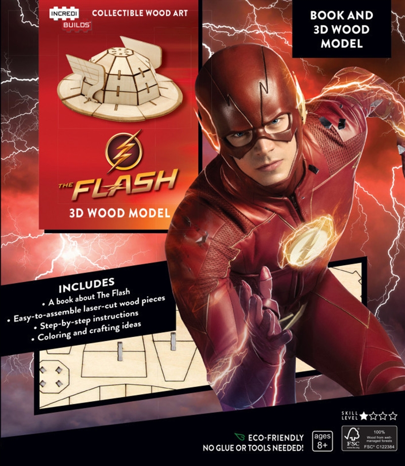 Incredibuilds - The Flash Book and 3D Wood Model/Product Detail/Building Sets & Blocks