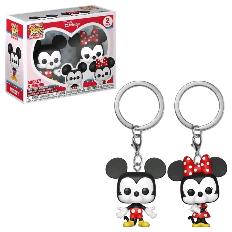 Disney - Mickey & Minnie Pocket Pop! Keychain 2-pack/Product Detail/Movies