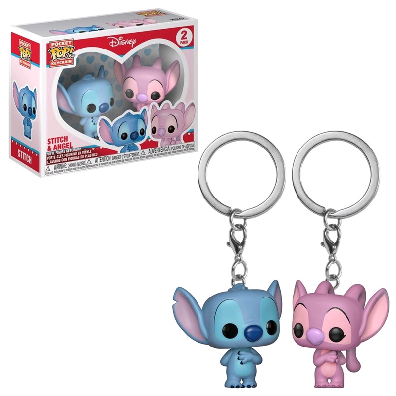 Lilo & Stitch - Stitch & Angel Pocket Pop! Keychain 2-pack/Product Detail/Movies