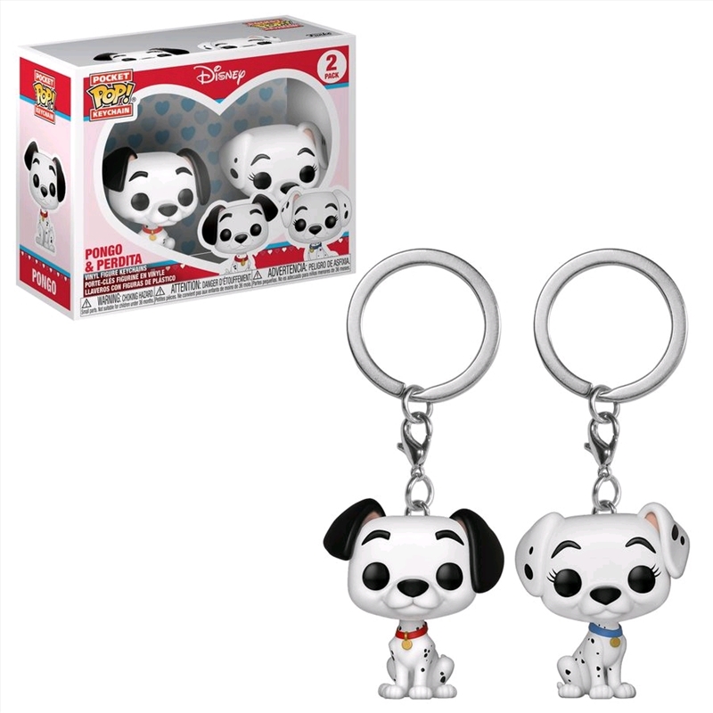 101 Dalmatians - Pongo & Purdita Pocket Pop! Keychain 2-pack/Product Detail/Movies