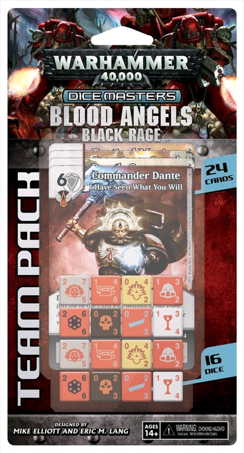 Dice Masters - Warhammer 40K Blood Angels Black Rage Team Pack/Product Detail/Dice Games
