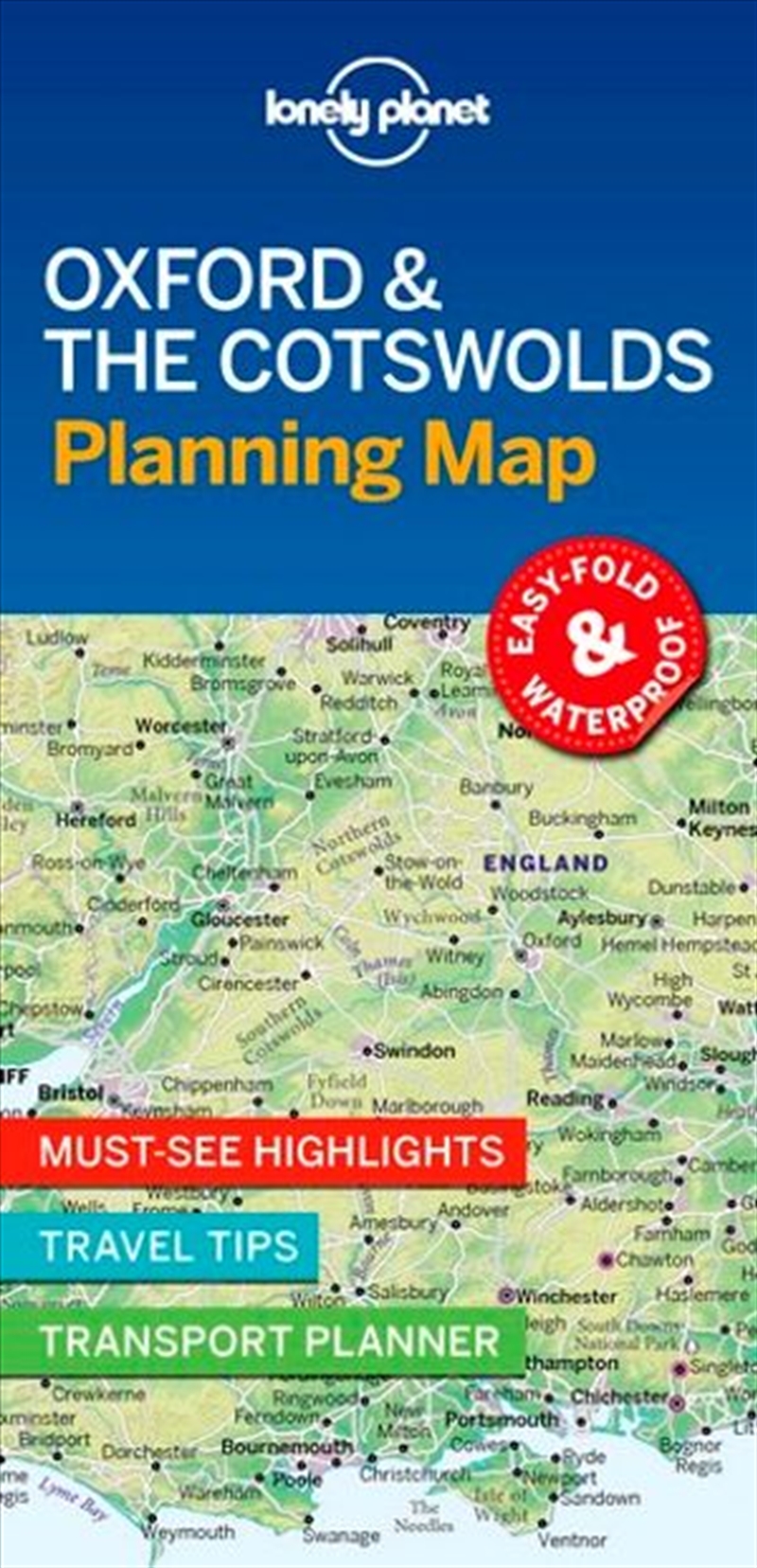 Lonely Planet Oxford & the Cotswolds Planning Map/Product Detail/Travel & Holidays