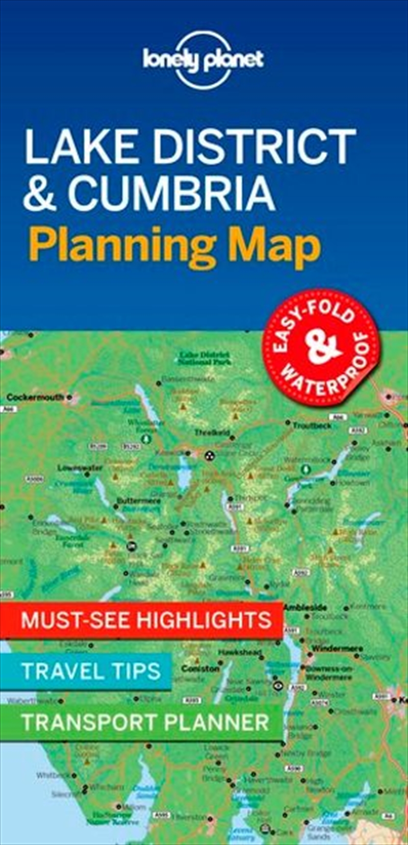 Lonely Planet Lake District & Cumbria Planning Map/Product Detail/Travel & Holidays