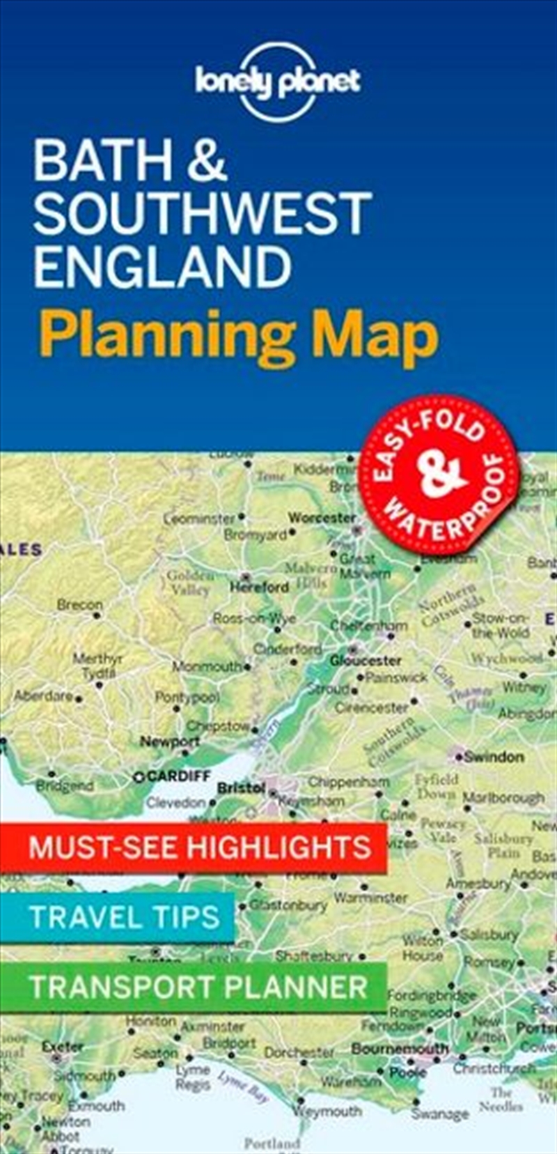 Lonely Planet Bath & Southwest England Planning Map/Product Detail/Travel & Holidays