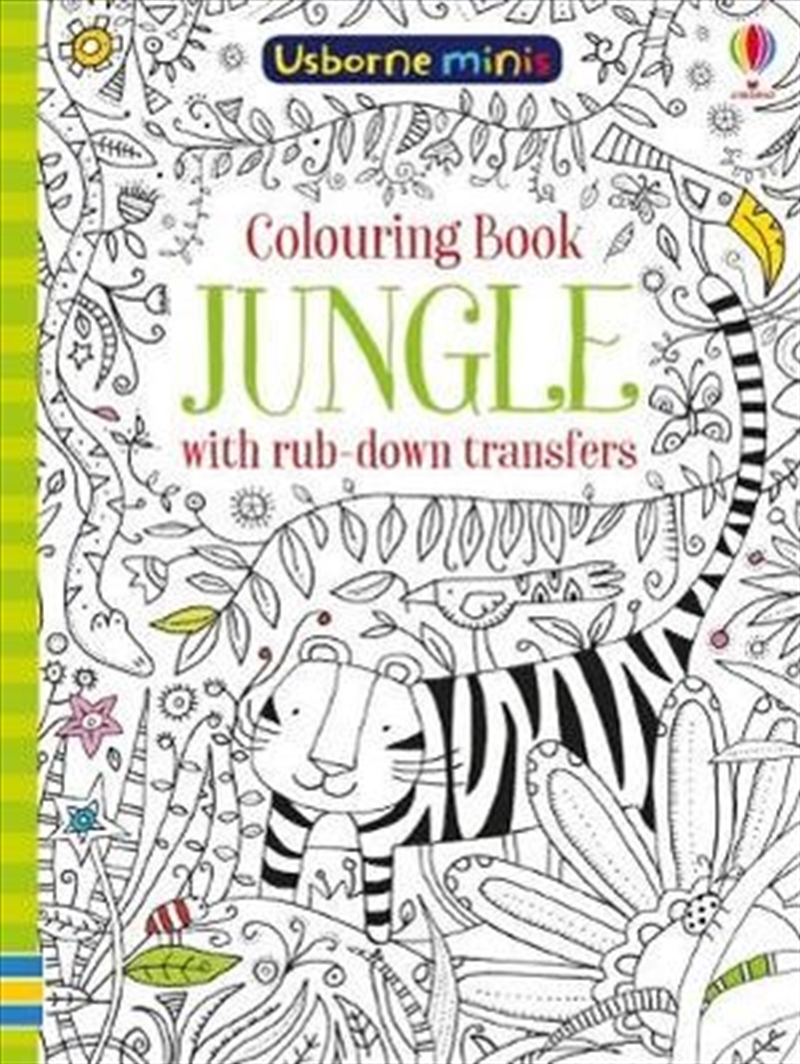 Colouring Book Jungle With Rub Downs/Product Detail/Kids Colouring
