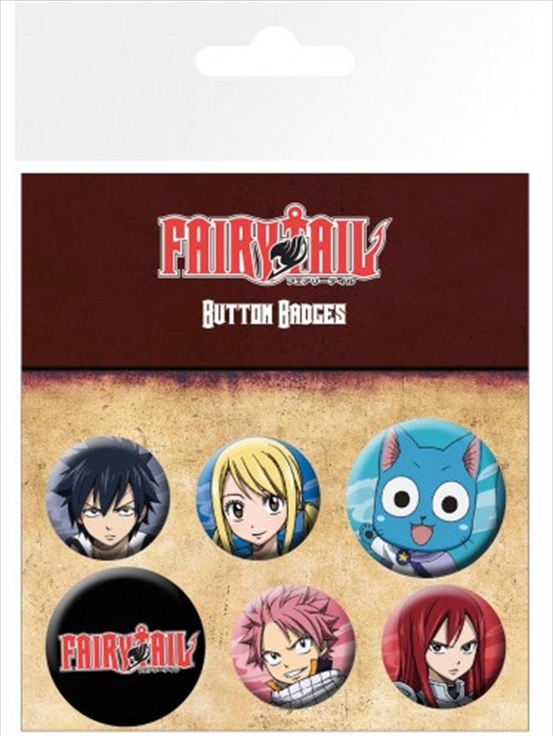 Fairy Tail Characters Badge Pack | Merchandise