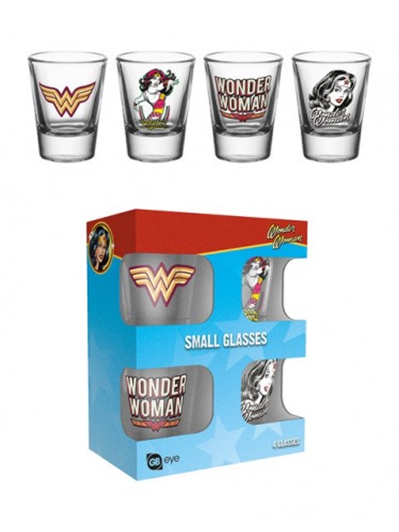 DC Comics Wonder Woman 60s Pop Shot Glasses/Product Detail/Glasses, Tumblers & Cups