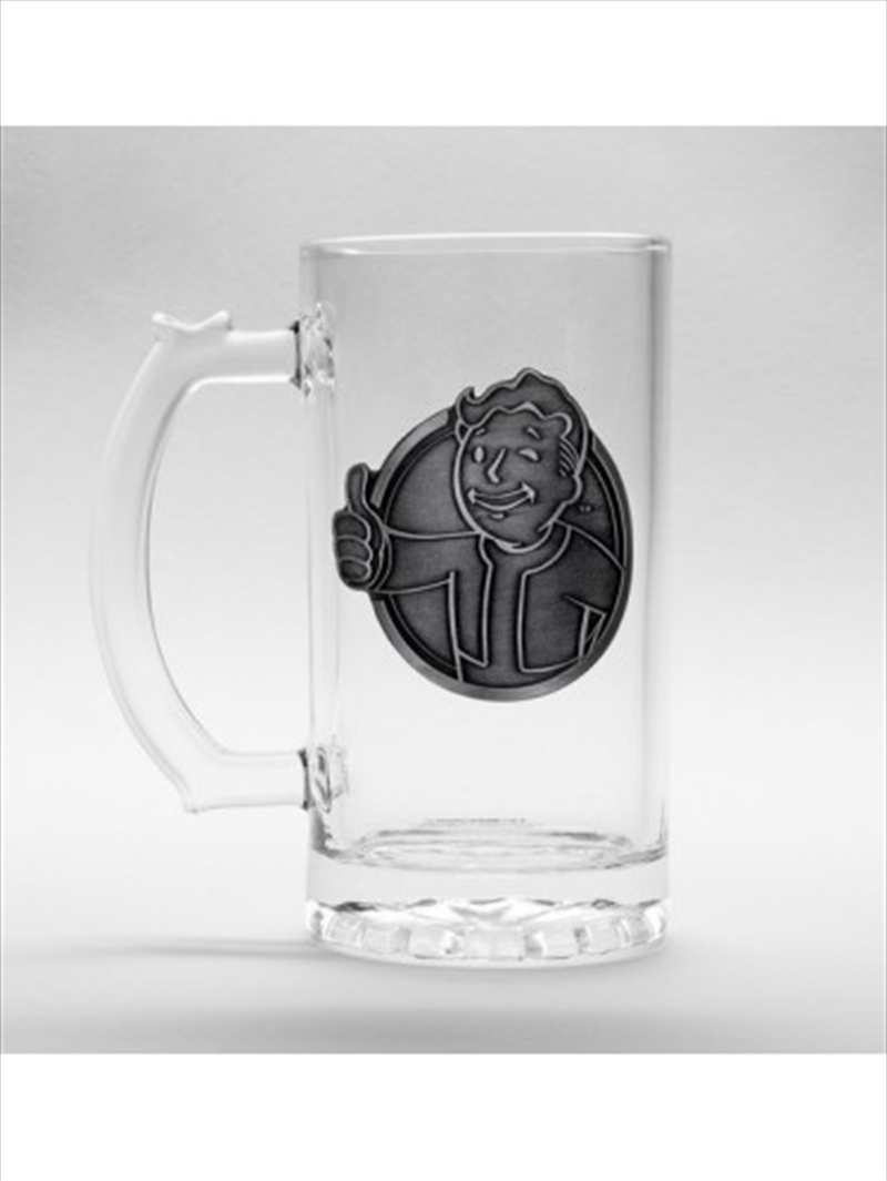 Fallout Vault Boy Stein Glass/Product Detail/Glasses, Tumblers & Cups