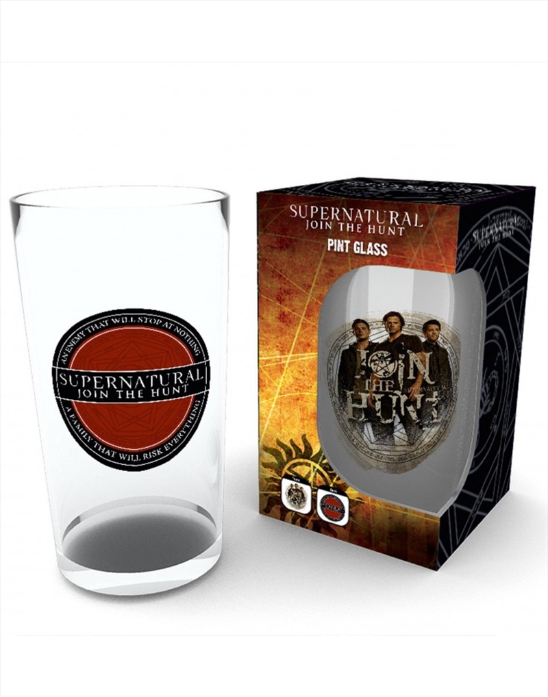 Supernatural Logo Large Glass/Product Detail/Glasses, Tumblers & Cups