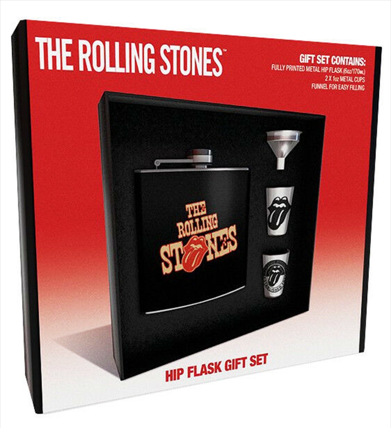 Rolling Stones Tongues Hip Flask Set/Product Detail/Flasks & Shot Glasses