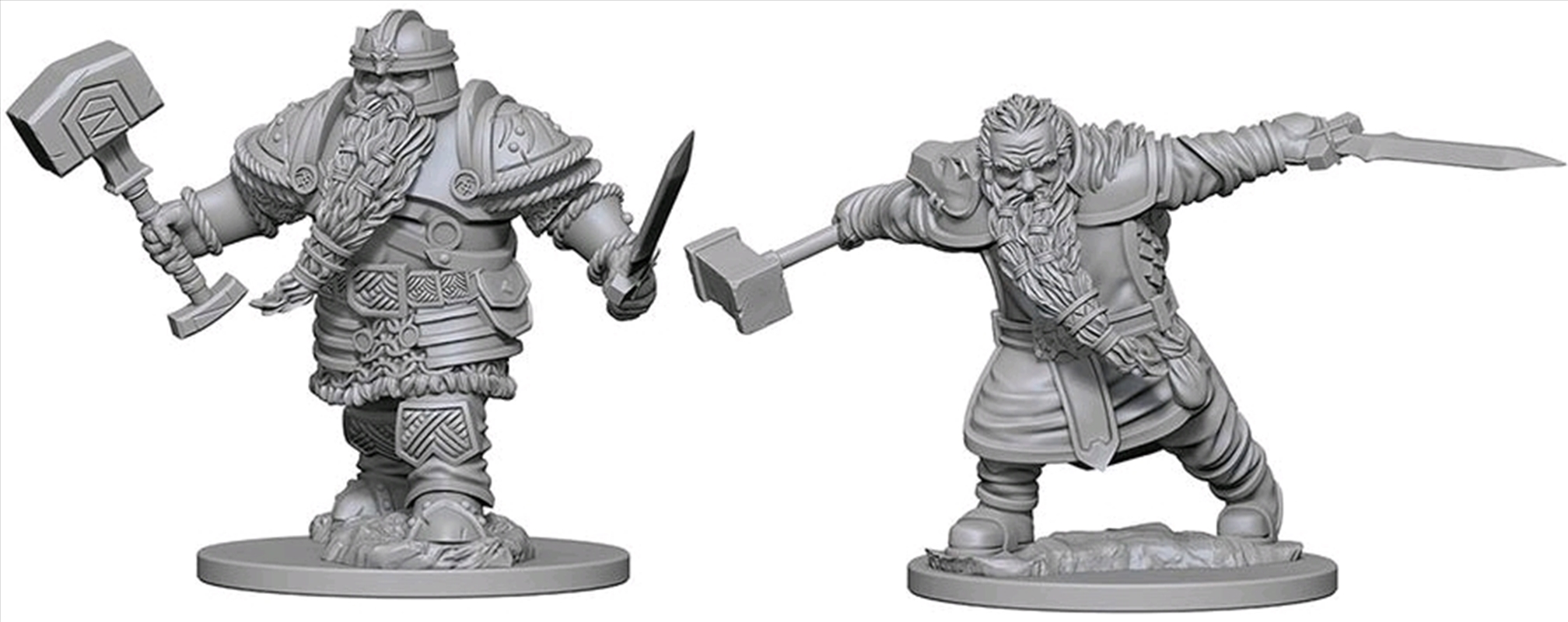 Dungeons & Dragons - Nolzur’s Marvelous Unpainted Minis: Dwarf Male Fighter/Product Detail/RPG Games