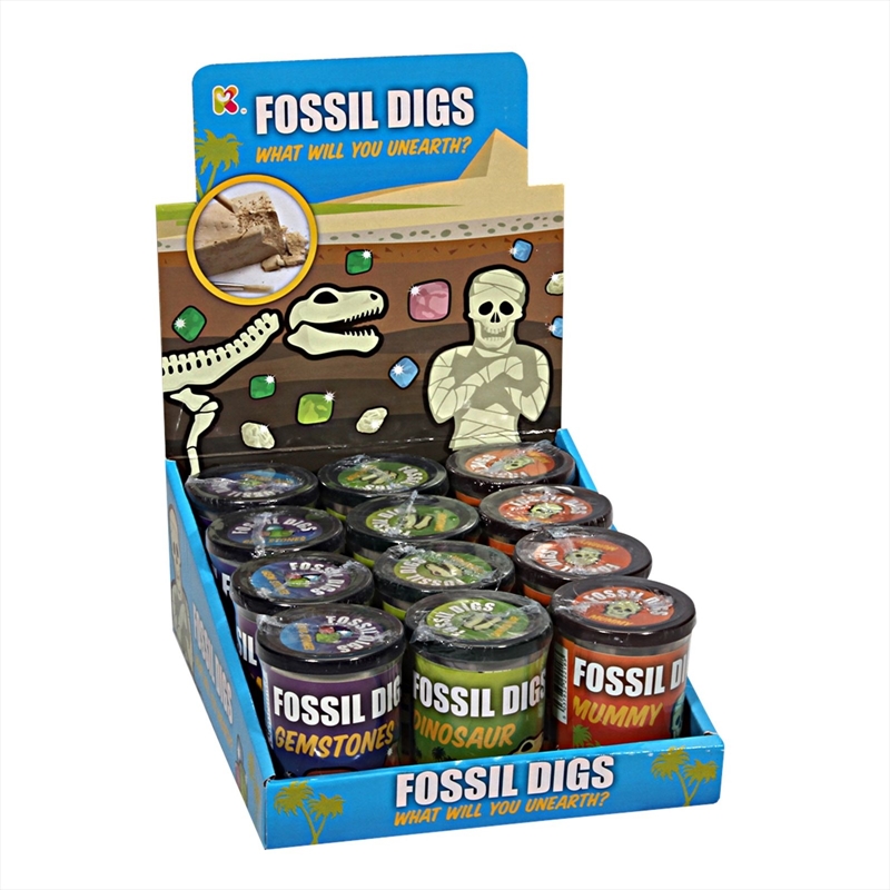 Assorted Fossil Dig In Tub/Product Detail/STEM Toys & Kits