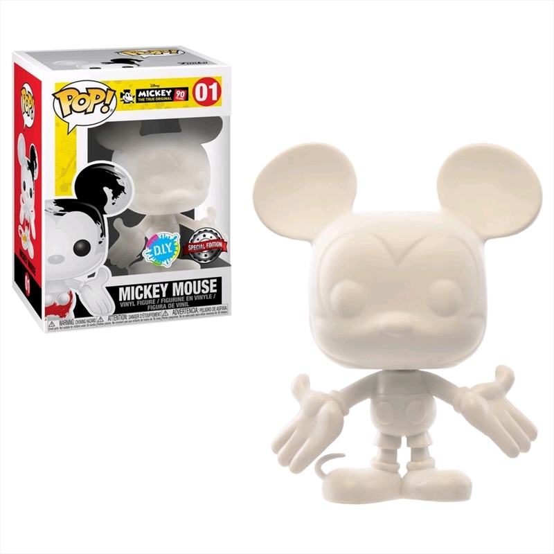 Mickey Mouse - 90th Mickey Mouse (DIY) US Exclusive Pop! Vinyl [RS]/Product Detail/Movies