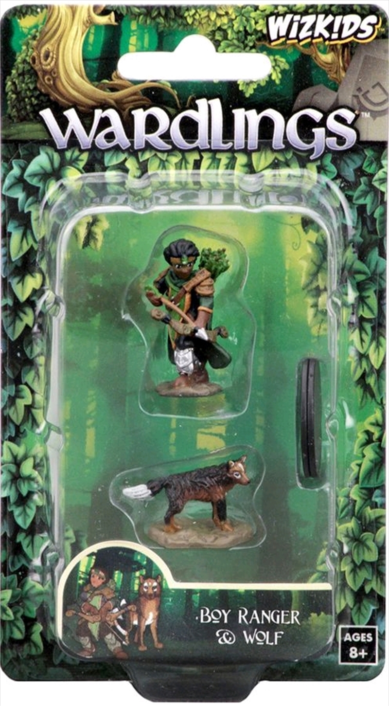 Wardlings - Boy Ranger & Wolf Pre-Painted Minis/Product Detail/RPG Games
