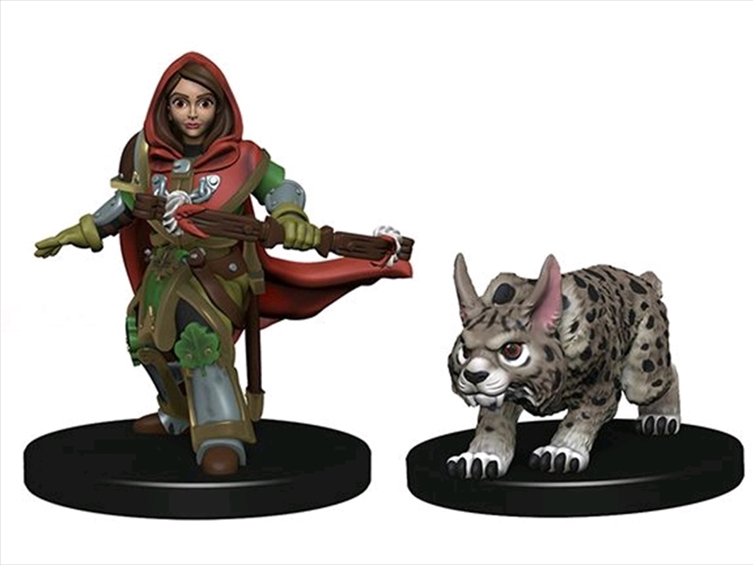 Wardlings - Girl Ranger & Lynx Pre-Painted Minis/Product Detail/RPG Games