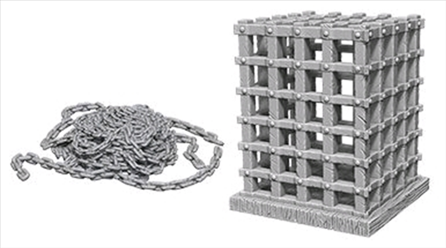 Wizkids - Deep Cuts Unpainted Miniatures: Cage & Chains/Product Detail/RPG Games