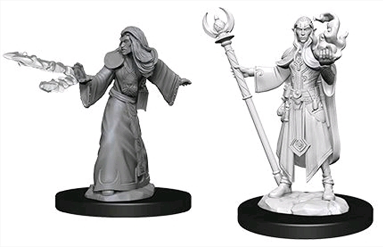Dungeons & Dragons - Nolzur’s Marvelous Unpainted Minis: Unpainted Male Elf Wizard/Product Detail/RPG Games