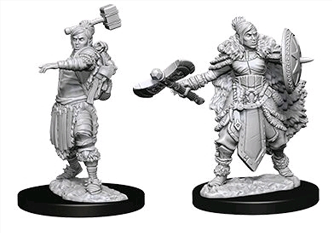 Dungeons & Dragons - Nolzur’s Marvelous Unpainted Minis: Unpainted Female Half-Orc Barbarian/Product Detail/RPG Games