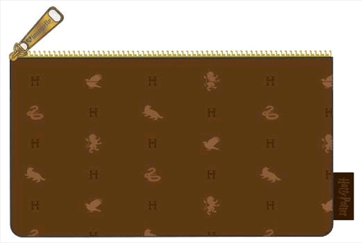 Loungefly - Harry Potter - Hogwarts Logo Brown Purse/Product Detail/Wallets
