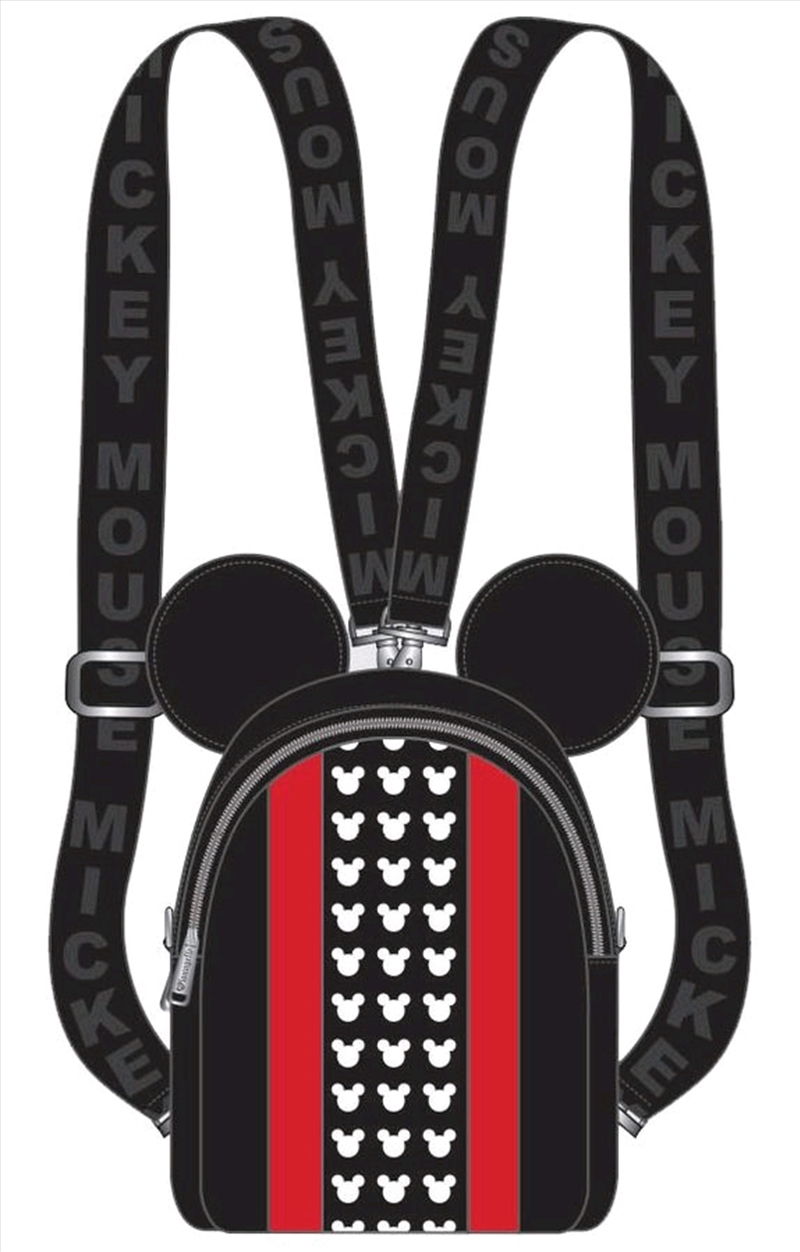 Loungefly - Mickey Mouse - Red Stripe & Ears Backpack/Product Detail/Bags