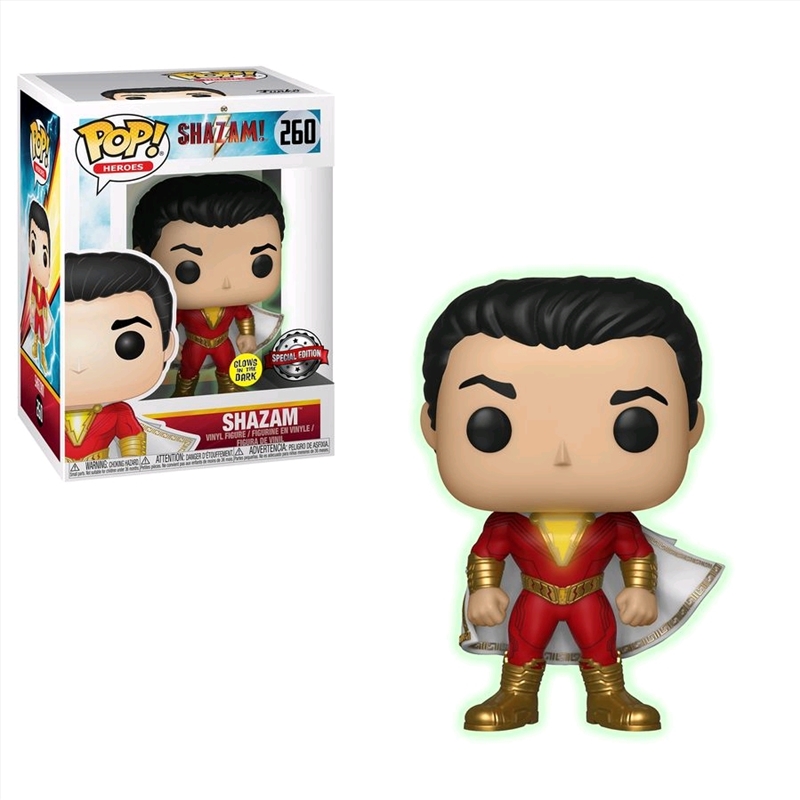 Shazam - Shazam Glow US Exclusive Pop! Vinyl [RS]/Product Detail/Movies