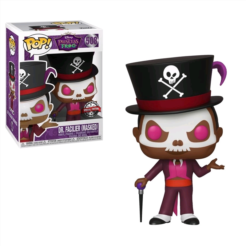 The Princess and the Frog - Dr. Facilier with Mask US Exclusive Pop! Vinyl [RS]/Product Detail/Movies