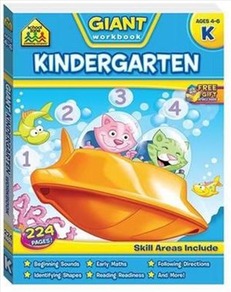 Buy School Zone Giant Workbook Kindergarten by Hinkler Books, Books