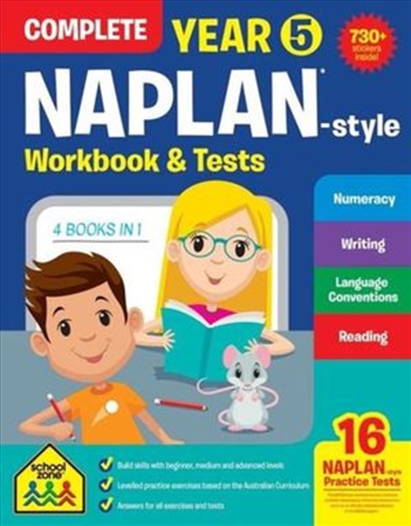 Year 5 NAPLAN - Style Complete Workbook and Tests : School Zone/Product Detail/Children