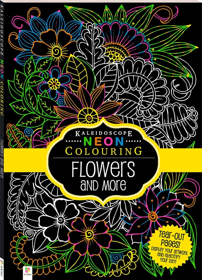 Neon Colouring: Flowers And More/Product Detail/Kids Colouring