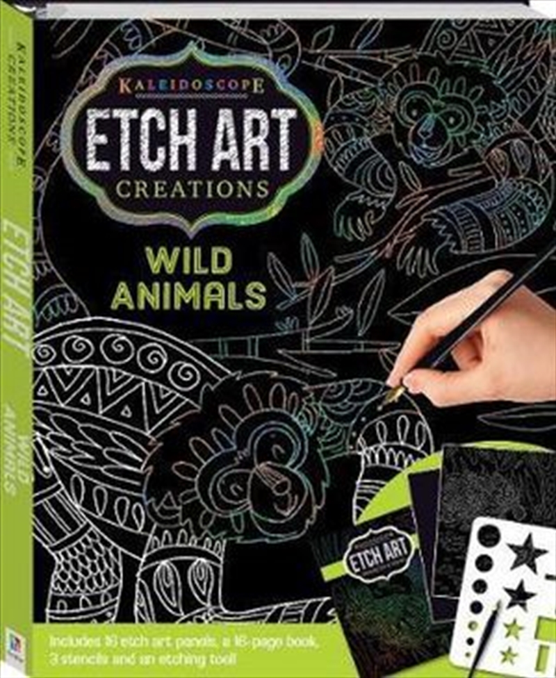 Buy Kaleidoscope Etch Art Creations Wild Animals and More by Hinkler