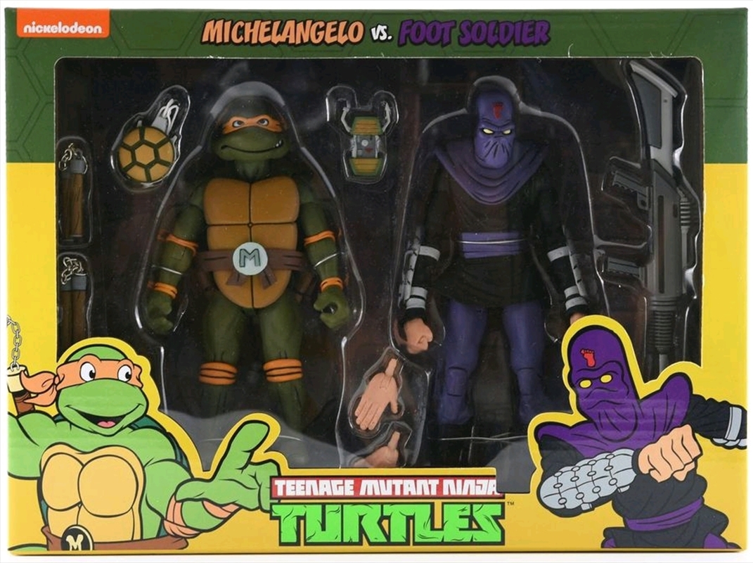 Teenage Mutant Ninja Turtles - Michelangelo vs Foot Soldier Action Figure 2-pack/Product Detail/Figurines