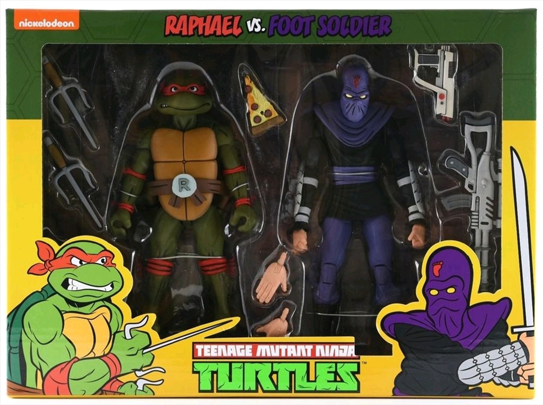 Teenage Mutant Ninja Turtles - Raphael vs Foot Soldier Action Figure 2-pack/Product Detail/Figurines