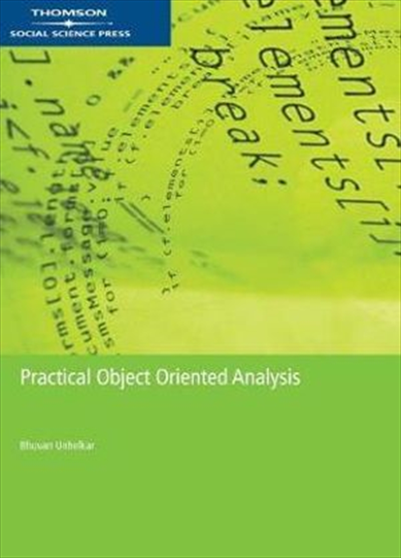 Practical Objected Oriented Analysis/Product Detail/Reading