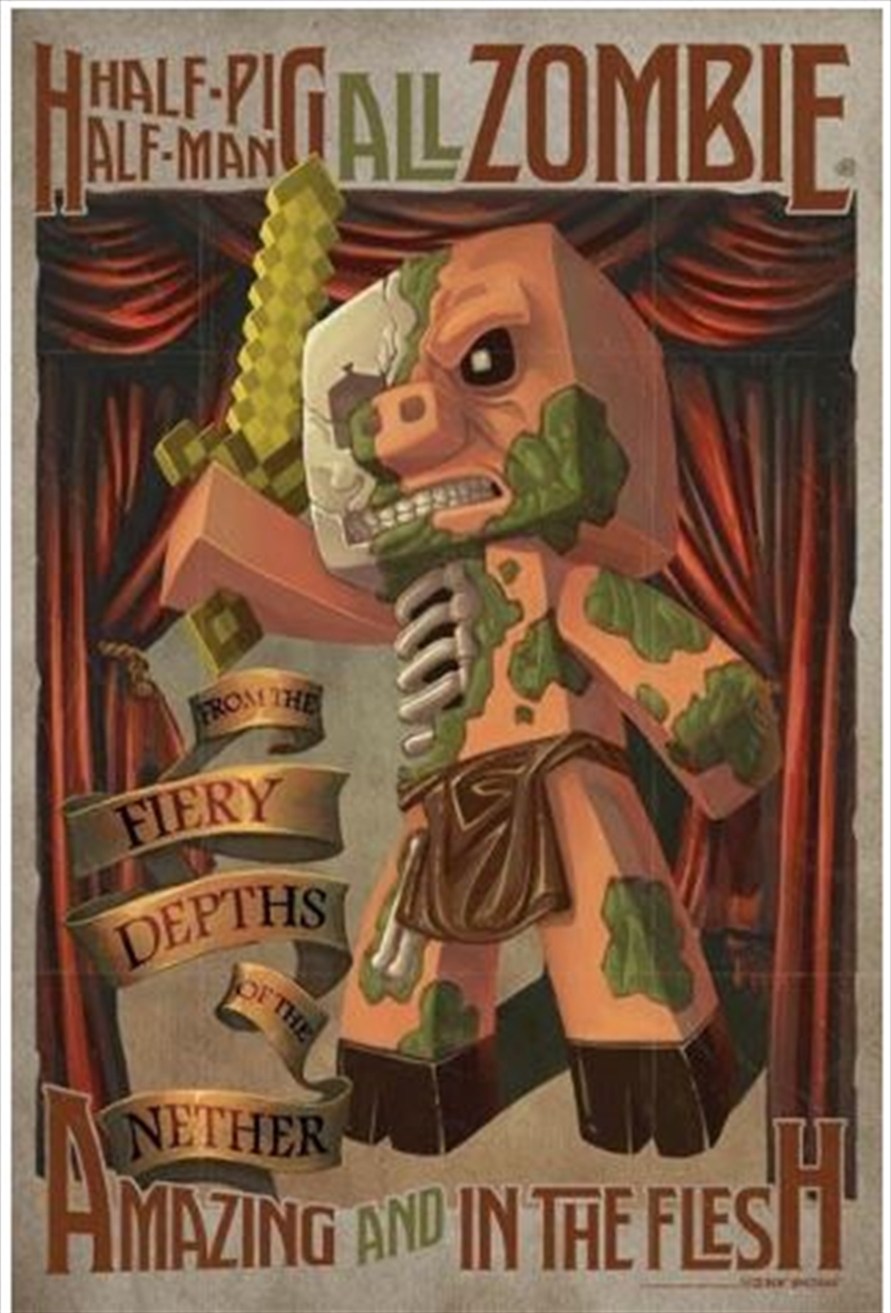 Minecraft - Half Pig, Half Man/Product Detail/Posters & Prints