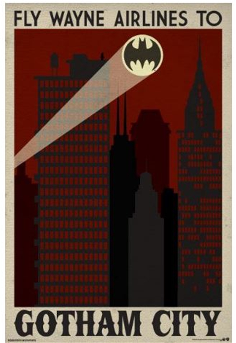 DC Comics - Gotham Travel Poster/Product Detail/Posters & Prints