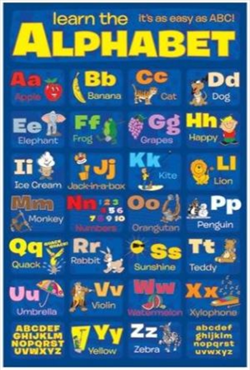 Learn The Alphabet Poster | Merchandise