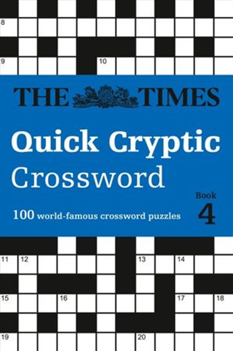 Times Quick Cryptic Crossword Book 4 - 100 World-Famous Crossword Puzzles/Product Detail/Adults Activity Books