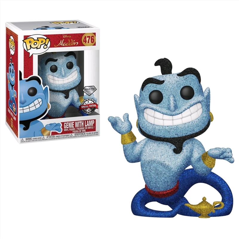 Aladdin - Genie with Lamp Diamond Glitter US Exclusive Pop! Vinyl [RS]/Product Detail/Movies