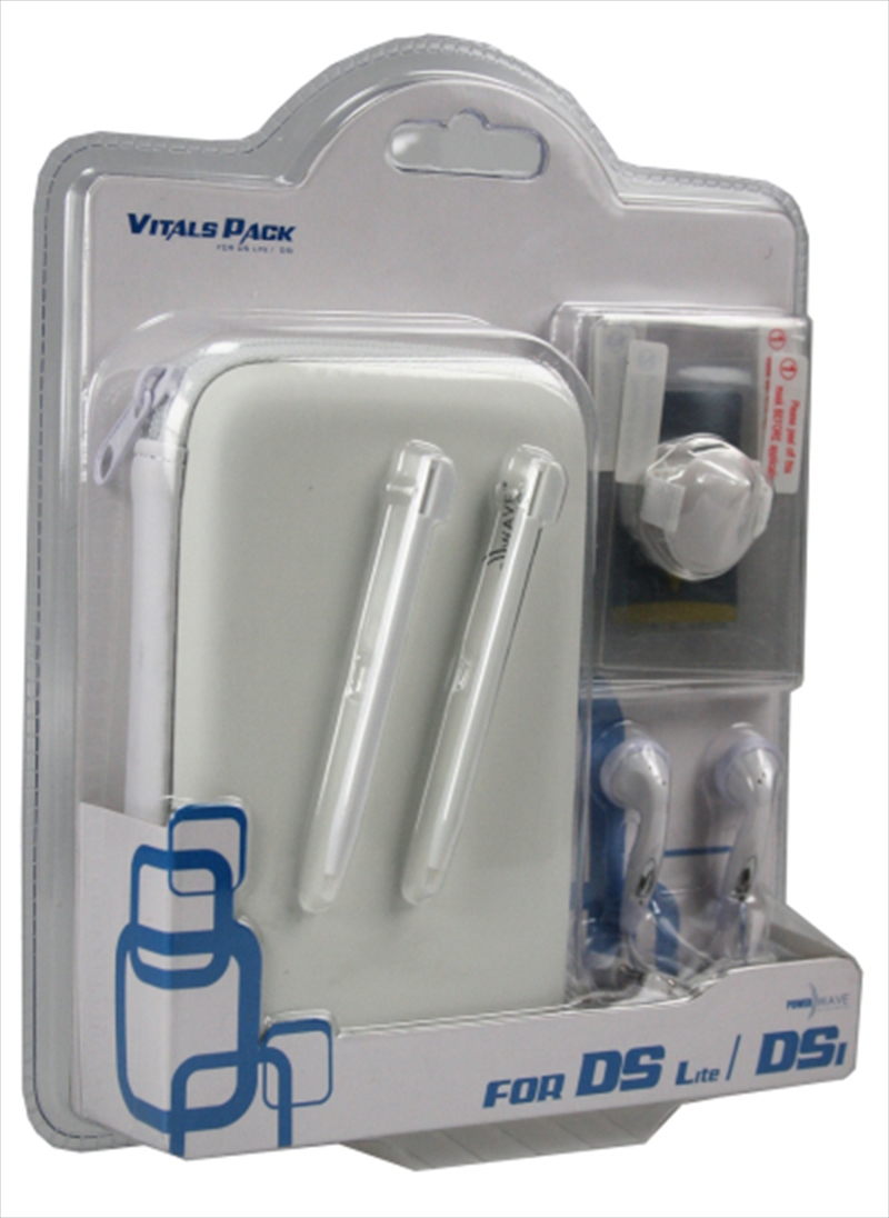 Powerwave Vitals Pack for DS Lite/DSi - White/Product Detail/Consoles & Accessories